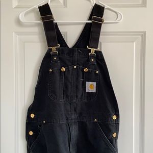 Black Carhartt Bib Overalls